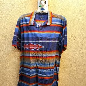 Roark Aleutian print short sleeve